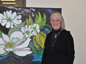 Sandy Diamond, a Whitecourt artist, has a number of her paintings on display at the Whitecourt and District Public Library.
Barry Kerton | Whitecourt Star