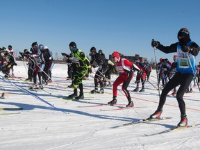 Start of the 27 km and 51 km Freestyle at the Gatineau Loppet on Sunday February 17,2013. Errol McGihon/Ottawa Sun/QMI Agency