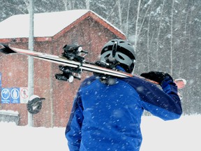 Even with the blizzard-like conditions Family Day is still on with plenty of things to do in Kenora including downhill skiing and Nordic skiing at Mount Evergreen.