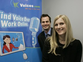 David and Stephanie Ciccarelli are the owners of Voices.com, a company that markets voices for documentaries and other special uses (Postmedia Network file photo).
