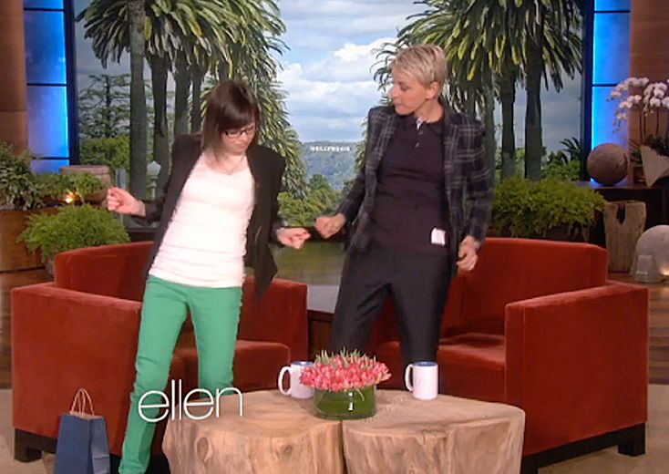 Ottawa's Helene Campbell dances with Ellen Ottawa Sun