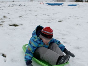 Tobogganing was just one of many activities for families to enjoy together during the Town of Drayton Valley's annual Family Day celebration.