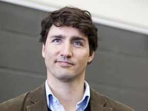 Justin Trudeau stopped in the Town of Bracebridge as part of his campaign for the leadership of the federal Liberal party on Feb. 15 2013. (Corey Wilkinson/QMI Agency)