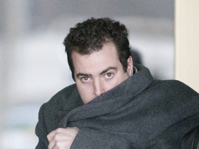 Christopher Gale leaves the court house during a recess on the first day of his trial in London on Wednesday February 20, 2013.  Gale is charged with second-degree murder, offering an indignity to a body in the death of Jocelyn Bishop, who was living with Gale on Fanshawe Park Road when she disappeared in July of 2010.  Gale was released on bail in December of that year. (CRAIG GLOVER, The London Free Press)