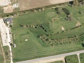 A Google maps overhead view of the former Norwich Fountainview Golf Course. The 24-acre parcel has been purchased by the Township of Norwich to use as the site for a new administration building and to sell excess land for economic development purposes.