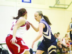 KEVIN RUSHWORTH PHOTO. The Halon Hawks lost to St. Mikes 70-36.