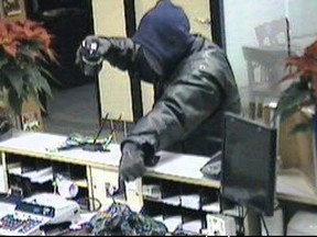 Toronto police released this picture in the spring of 2012 of a man — dubbed the "combat bandit" — who was wanted for several bank robberies.