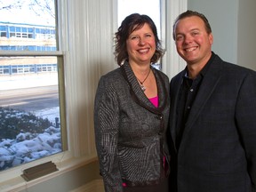 Michelle and Robert Boyer, owners of ON Communication Inc. in London, have moved into a new location on Colborne St. across from Catholic Central secondary school. (MIKE HENSEN, The London Free Press)