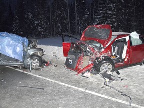 One person died as the result of a two vehicle head on collision about 4:30 p.m. on Highway 11 just north of the Cochrane-Timiskaming boundary. Two people, with serious injuries, were transported to Kirkland and District Hospital. The OPP will release more details when they become available.