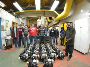 Grade 10, 11 and 12 students from Sexsmith Secondary have 27 “new” engines to learn from during class thanks to Honda Canada Foundation’s donation program. (Submitted)