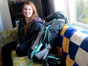Emily Tetzlaff is seen here in her family's Trenton, ON, home on Thursday, Feb. 21, 2013. The Laurentian University student will head to Mongolia later this year for a humanitarian mission through her school.
Emily Mountney Trentonian