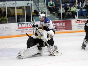 The Fort McMurray Oil Barons will play the Bonnyville Pontiacs tonight and Wednesday night to end the regular season. The Barons travel to Bonnyville tonight and return home to host the Pontiacs Wednesday. TREVOR HOWLETT/TODAY STAFF
