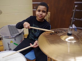 10-year-old drummer Matheson Armstrong