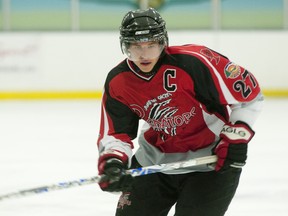 Lambton Shores Predators captain Adam Arseneault won the 2012-13 GOJHL Western Conference MVP award. (QMI Agency)