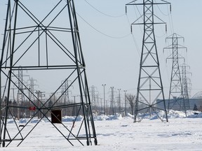 The Manitoba Hydro right of way, a proposed site for rapid transit, is seen in Winnipeg, Man. Tuesday Feb. 26, 2013. (BRIAN DONOGH/WINNIPEG SUN)