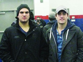 Captain Mike Shug (right) and Center David Quesnele (left) of the Kimco Kingston Voyageurs are two of the key reasons why the Vees have vaulted from fifth to second place in their conference since December and carry a ton of momentum into the upcoming playoffs.


Captain Mike Shug (right) and Center David Quesnele (left) of the Kimco Kingston Voyageurs are two of the key reasons why the Vees have vaulted from fifth to second place in their conference since December and carry a ton of momentum into the upcoming playoffs.      Justin Smith - Kingston This Week