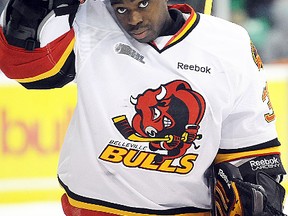 Belleville Bulls netminder Malcolm Subban is the CHL Goalie of the Week. (Aaron Bell/OHL Images.)