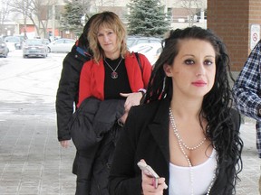 Julie Bilotta walks from the Cornwall courthouse in this file photo. QMI Agency file photo