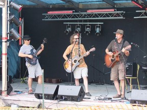 The band Harvest, made up of area musicians, was one of the groups playing at the Rocking On The River event in Blind River on Aug. 4, 2012.             File photo