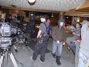 The River Runs Resort was full of activity as a film crew prepared to shoot a scene.