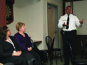 OPP Staff Sgt. Scott Semple spoke during the launch of the "Don't Be That Guy" campaign, at the Queen's Pub on Feb. 13.