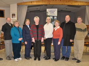 The Matthews Memorial Hospital Association board of directors is (left to right) Albert Crowder, Toni Stasie, Ann Bell, Barb Jackson, Arthena Hecker, Sue Barlow, Sheila Campbell, Ed Karhi and Mark Henderson.