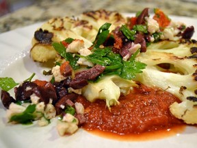 Cauliflower with Black Olives