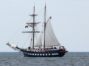 The Fair Jeanne tall ship.