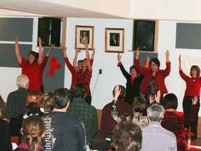 The Crossroads board of directors and employees performed a dance choreographed for the event to music written for A Billion Rising. The name of the event is taken from the number of women assaulted world wide.