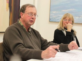 Playwright Dan Needles leads a group of aspiring writers through a play writing workshop in Collingwood. He is scheduled to be the guest speaker at the IPM interdenominational church service Sunday, Sept. 15 in Stratford.