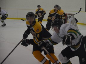The Chiefs faced off against the Sherwood Park Knights during Game 2 of the CJHL Playoffs at the KNRRC on Sunday, Feb. 24. The Chiefs took the victory, 6-3, winning their first of three games to win the best of give series.
