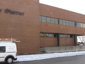 The Sarnia Observer building located at the corner of Front and Wellington streets. The main entrance will be closed off for the next several months due to renovations.