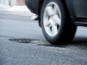 Potholes. Postmedia file photo