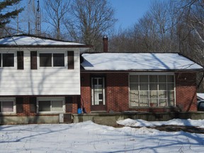 Two of the seven properties Norfolk County put on the market in mid-February for tax arrears have been redeemed before the March 19 sales deadline. One of them is this house on Harmony Road east of Delhi. (Simcoe Reformer photo)