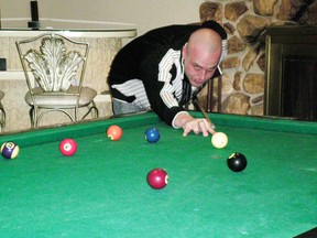 Brantford native D.J. McGinley has rediscovered his love of pool and is playing for fun instead of money this time around. (Submitted Photo)