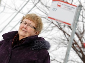 Rosmarie Hoey is trying to get OC Transp buses reinstated at St. Patrick's Home, a home of seniors, on Riverside Dr. Thursday, Feb. 28, 2013. With a $58 million expansion, the home will be in desperate need for public transportation for employees, residents and visiting families.  Darren Brown/Ottawa Sun/QMI Agency