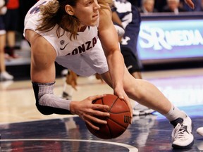 Gonzaga big man Kelly Olynyk, of Kamloops, is an NCAA player of the year candidate and headlines the list of standout Canadian performers this year (AFP)