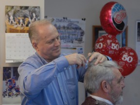 Mike Jeffrey has cut hair in Goderich for 50 years.