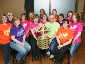 The 2013 Saugeen Shores Relay for Life committee gathered Feb. 25 to get plans underway for the fifth annual event. This year's theme for the Relay for Life is Wish you Well. The team, decked out in their Crush Cancer t-shirts, hold onto a wishing well, hoping it will inspire teams to sign up for the event which has raised more than $500,000 for the Canadian Cancer Society.