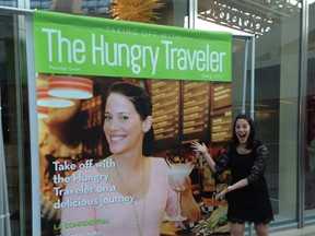Kaitland Gray at the launch of the The Hungry Traveler last week in Las Vegas. SUBMITTED PHOTO