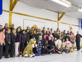 MIKE TOMBS • for Northern News
KL Festival Committee members, the Carnival Queen and Court, volunteers and friends of the 2013 Winter Carnival gathered at the curling club Sunday to celebrate the end of one of the most successful carnivals yet.