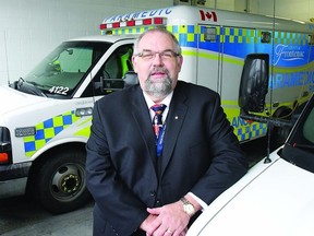 Paul Charbonneau, chief of Paramedic Services, wants to see a province-wide alert system in place to keep paramedics safe.      Rob Mooy - Kingston This Week / Frontenac This Week