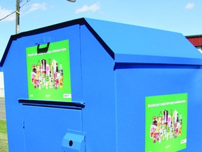 Conklin Community School continues its recycling mission through the Every Empty Counts school program, putting a new outdoor blue bin to work collecting even more recyclables. SUPPLIED PHOTO
