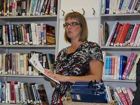 Richelle Rogers talked about real estate at the Melfort Public Library on Wednesday, March 6.