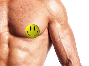 No nipples smiley face