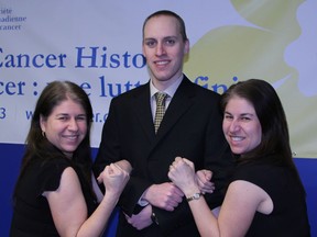 From left to right, Regina Kos, Neil White and Vittoria Kos-Chaumont.