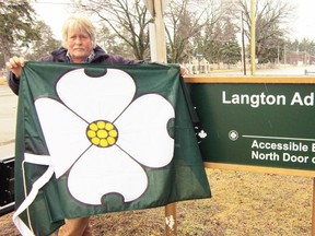 MONTE SONNENBERG Simcoe Reformer
Ross Bateman, chair of Norfolk’s Heritage Committee, wonders why he never sees the county flag flying in Langton. That includes the county’s administration building on Albert Street.