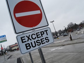 Motorists caught trying to take a shortcut through the new bus terminal will be fined. The fine for disobeying posted signs is $110.  (TARA BOWIE, Sentinel-Review)