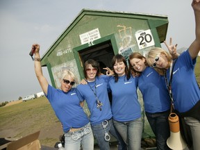 A group of STEP workers pose for a picture at a Mill Woods Green Shack. PHOTO SUPPLIED City of Edmonton