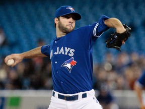 Jays pitcher Brandon Morrow threw 55 pitches in more than four innings of work against the Phillies' triple-A affiliate yesterday. (Dave Abel/Toronto Sun)
